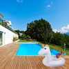 68" Rainbow Unicorn Inflatable Swimming Pool Tube Ring Float