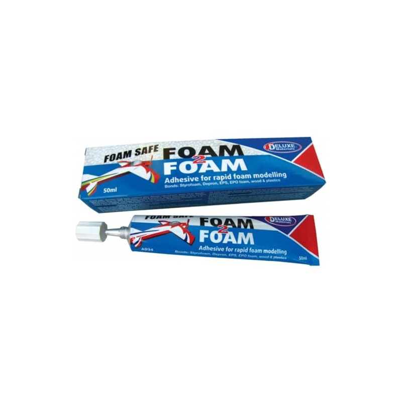 DELUXE MATERIALS AD34 Foam 2 Foam, Clear, High Tack Glue