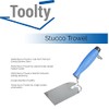 Toolty Stainless Steel Stucco Trowel, Wall Putty Trowel, Plastering Trowel,