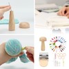 FMTYAOIU Darning Mushroom for Socks 14 Hooks Small Weaving Darner
