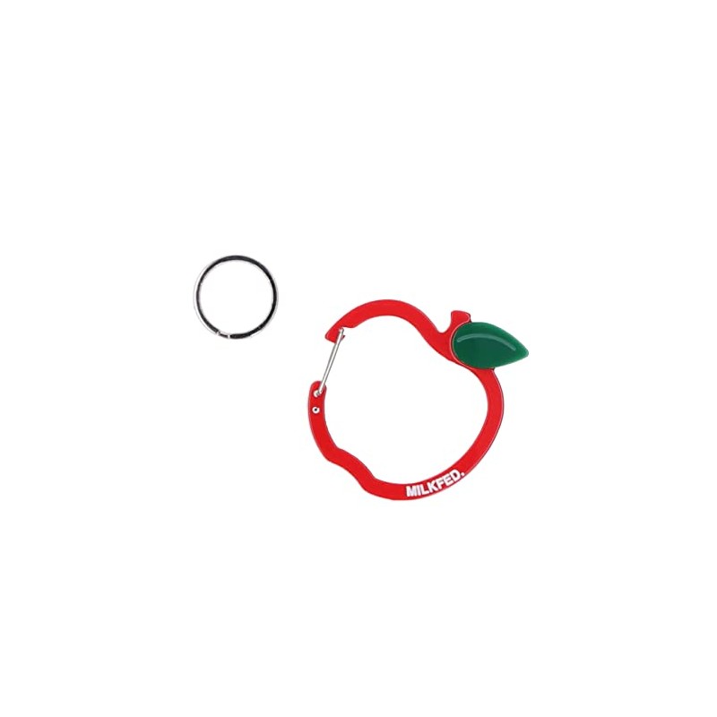 MILKFED. (ミルクフェド) Keychain Apple Carabiner Women, red, Free size