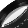 55mm 2X Camera Magnification Lens,Alloy 2X Telephoto Optical Glass Lens,