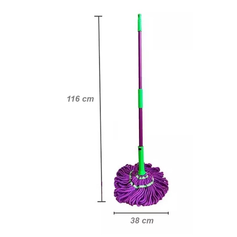 Texben Trapeador Mágico Magic Mop De Microfibra Giratorio