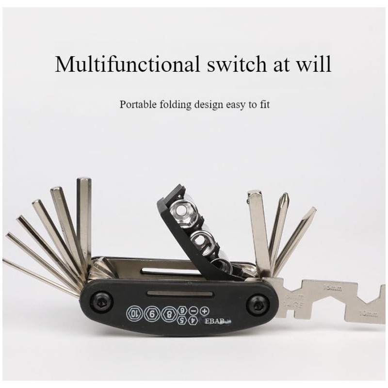 DeepCrush 16 in 1 Bicycle Multitool Bike Tools Kit with