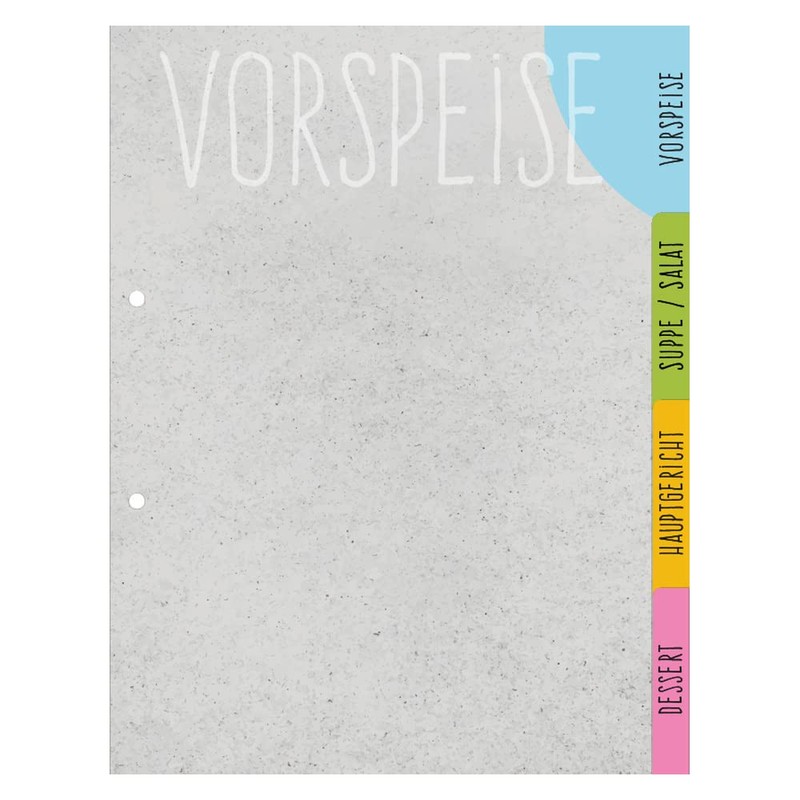 PRICARO A4 Concrete Folder Index 4 Part