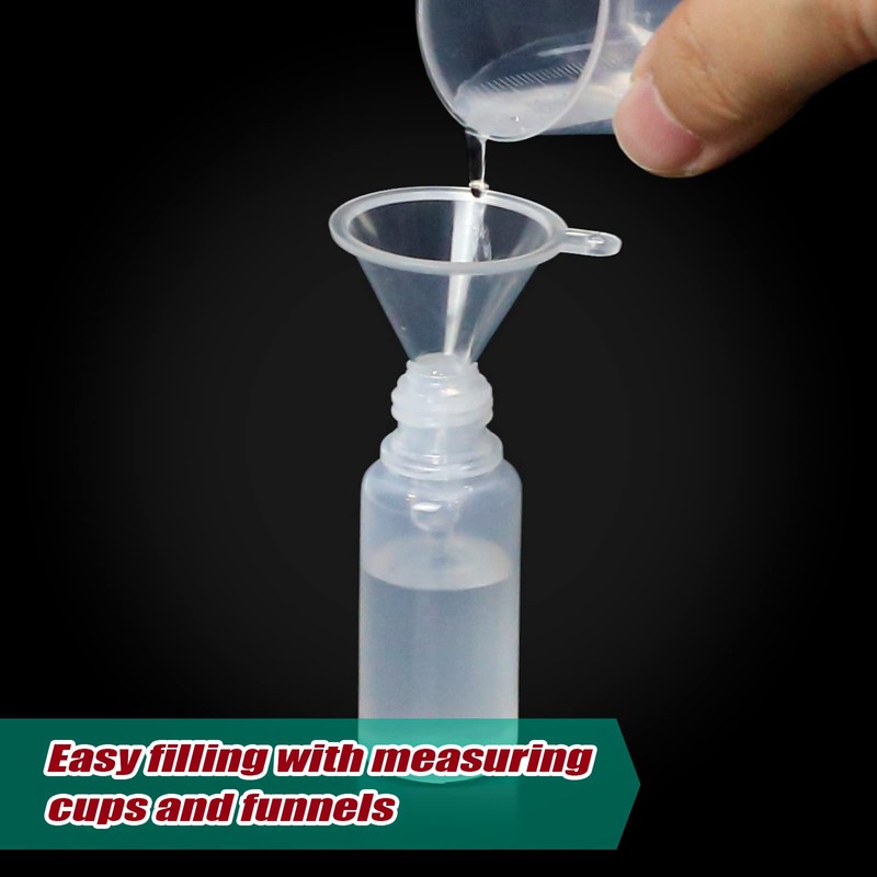 Reyshin 30 Pack 10ml Plastic Dropper Bottle, Plastic Empty Squeezable