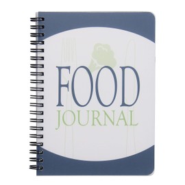 ATDAWN Food Journal/Food Diary/Diet Journal Notebook, 5x7 Inch, 120 Pages, Durable Thick Translucent Cover, Wire-O Binding