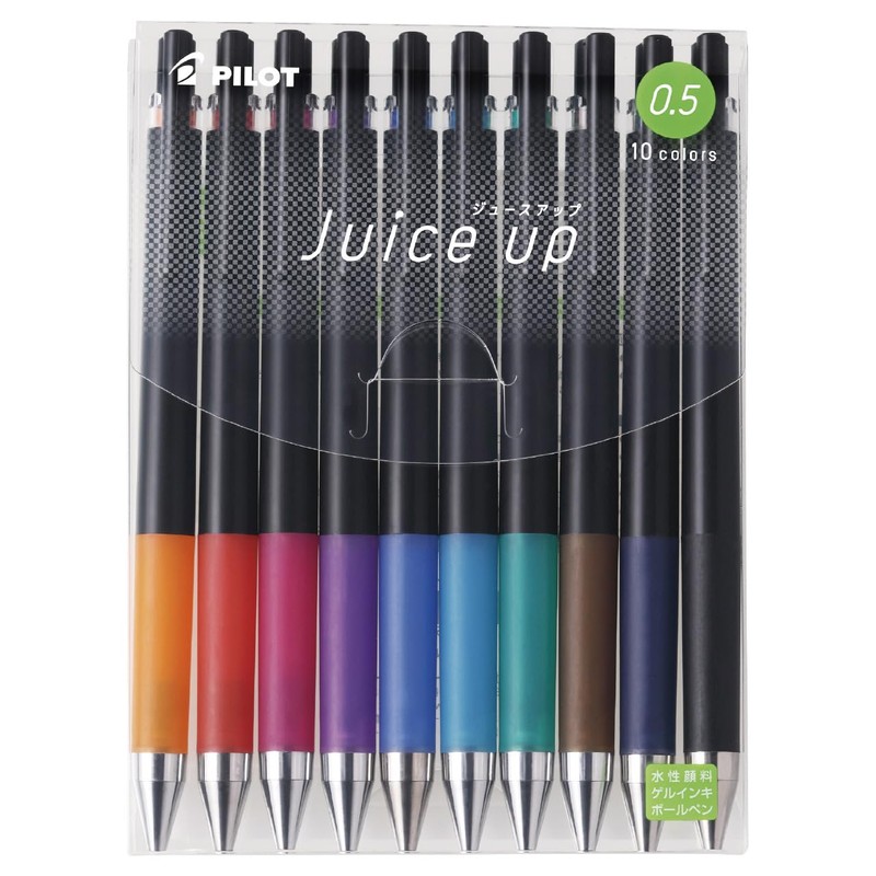 Pilot Gel Ballpoint Pen, Juice Up, 0.5, 10 Colors, LJP200S510C