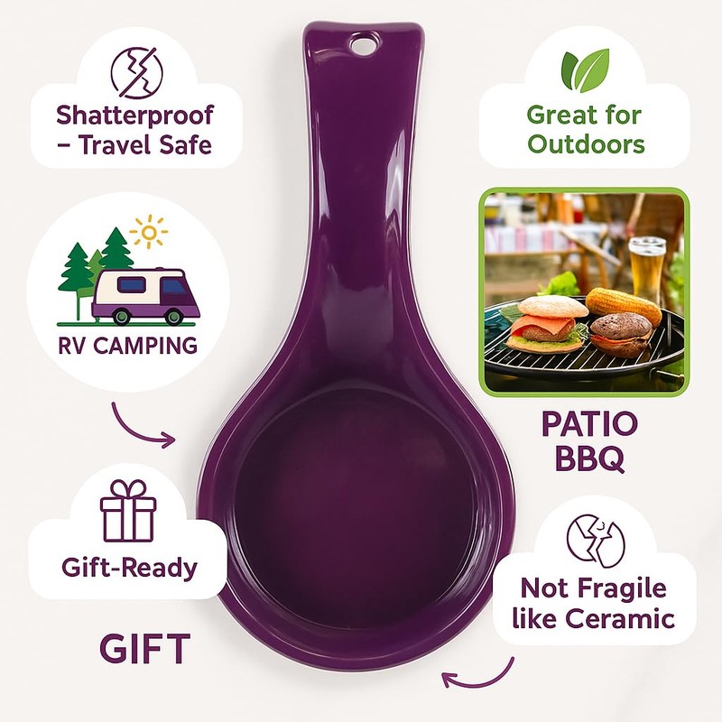 Reston Lloyd Kitchen Counter Utensil Spoon Rest, Ladles, Spaghetti Forks,