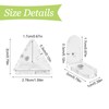 UFURMATE 8Pcs Triangle/Right Angle Bracket Corner Shelf Support with Magnets
