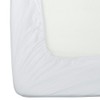HOMESCAPES Luxury Flannelette White Brushed Cotton Fitted Sheet, Heavy weight