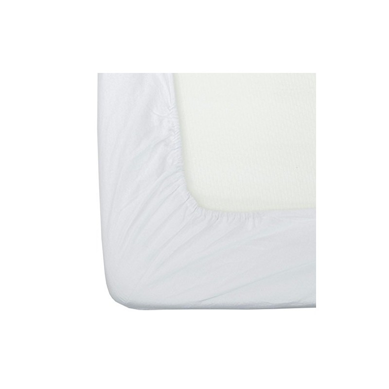 HOMESCAPES Luxury Flannelette White Brushed Cotton Fitted Sheet, Heavy weight