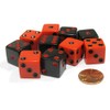 Set of 10 Six Sided Square Opaque 16mm D6 Dice