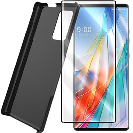 For LG Top ranking High Quality Screen Protector +Hard PC Case F LG Wing 5G LM-F100V