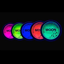 Moon Glow - Neon UV dye blender 3 g set with 5 colours - a spectacular glowing effect in UV and black light