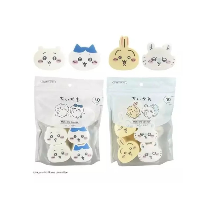 Chikawa 치이카와 메이크업 화장쿠션 퍼프 퍼프쿠션 [치이카와+하치와레] Chikikawa Makeup Cushion