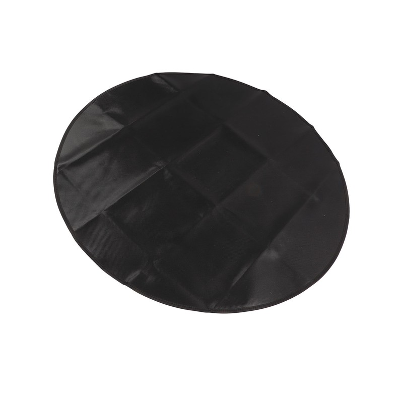 Under Grill Mat Fireproof Waterproof Double Sided Portable Round Barbecue