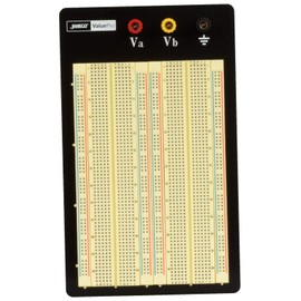 JAMECO VALUEPRO - WBU-204-R Jameco Valuepro 1660-Point Solderless Breadboard 6.5"L x 4.3"W, 0.1" spread, Ideal for Prototyping and Classroom Projects - 20774