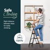 WOA WOA 3 Step Ladder, Ladders for Home, Anti-Slip Pedals,