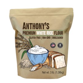 Anthony's Premium White Rice Flour, 3 lb, Gluten Free, Non GMO