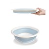Collapsible Wash Basin, Plastic+TPR Buckets, Portable and Space Saving, Multi-Function