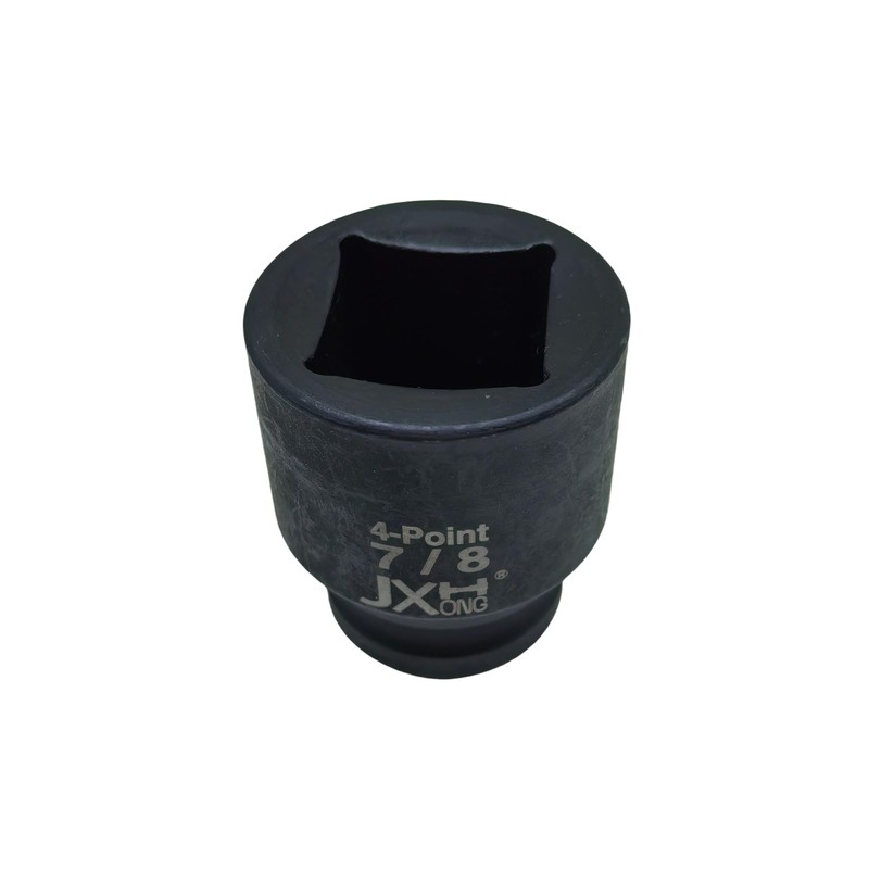 JXHONG 1/2" Drive 7/8" 4-Point Square Impact Socket, Heat Treated