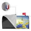 Duduho Spring Butterflies Hydrangeas Daisies Flowers Mailbox Cover Magnetic Mailbox
