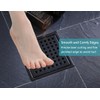 6 Inch Square Shower Drain Kit, Matte Black 304 Stainless