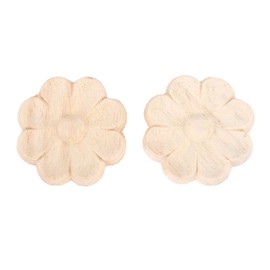 MUXSAM 2pcs Woodcarving Corner Decal Applique for Walls Doors Cabinets Windows Mirrors European Furniture Style 6 x 6cm