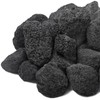 Calofulston 2"-4" Black Lava Rock, 10lbs Large Volcanic Lava Rock