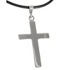 TClaudia, Cruz de Plata 925 Gruesa, collares para mujer y