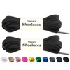 Stepace [2 Pairs] Flat Elastic Shoe Laces for Sneakers 31"-63"