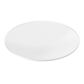 Plexiglass Table Top 28" Diameter | Clear Round Acrylic Table Top 1/4" with Flat Edge Ideal for Office, Home, Lobby, Desk, Wedding and Coffee Table by Fab Glass and Mirror