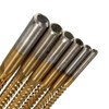 Gasea 6pcs Drill Saw Bit Set, 3/4/5/6/6.5/8mm HSS Titanium Coated