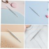 Gatuida 4pcs Stainless Steel Cuticle Pusher Double Ended Nail Cleanup