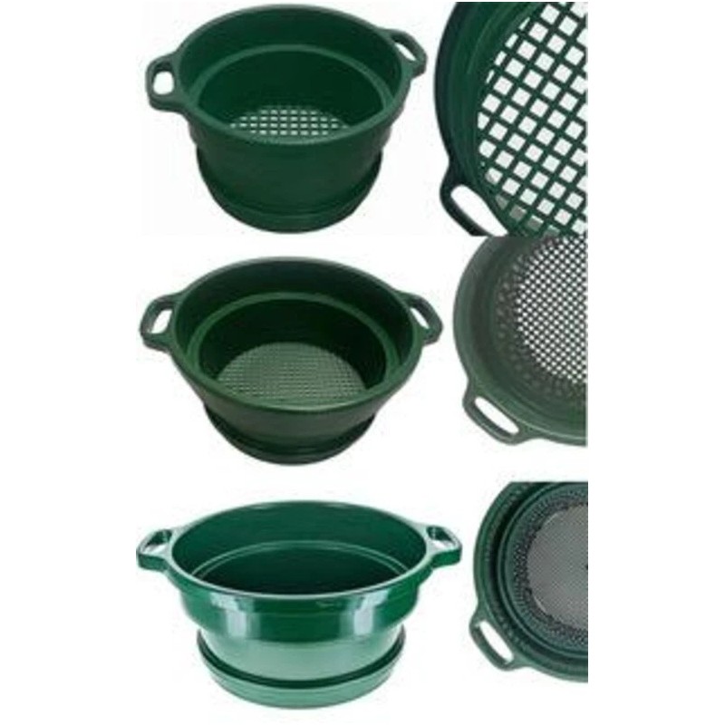 3pc Set Gold Panning Large Plastic Deep Sorting Tray Classifiers