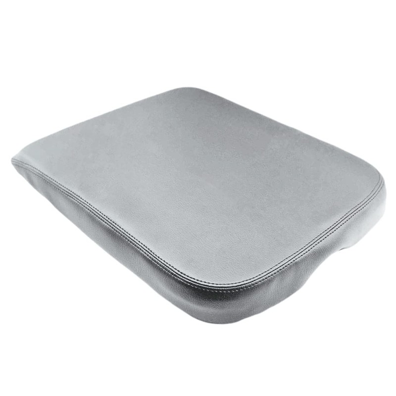 SecosAutoparts Center Console Armrest Lid Cover Leather Gray Compatible with