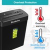 Woolsche Paper Shredder - 8-Sheet Cross Cut with 3.43-Gallon Basket
