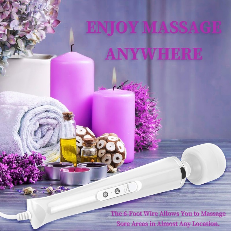 VZVJTR Wired Handheld Massager, Personal Foot Deep Tissue, Back Massager