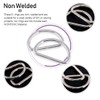 Swpeet S493 150Pcs 1inch Multi-Purpose Metal D Ring Semi-Circular D