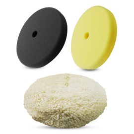 AUGREX 7" Polishing and Finishing Pad Kit Replace 49-36-2783 49-36-2784 49-36-2785, Fit for Milwaukee M18 Polisher 2738, 7 inch