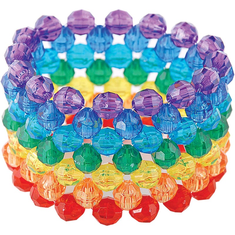 The Beadery 8mm Faceted Bead, 900-Piece, Multi, Small