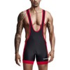 sandbank Men's Wrestling Singlet Bodywear Uniform Fight Gear Elasticated Legs