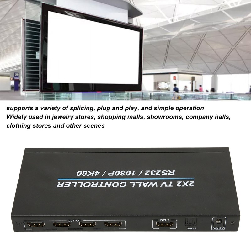 2X2 HD Multimedia Interface Video Image Processor 4K 60Hz 1080P