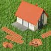jingfei 200Pcs Roof Tiles Set Miniature Tiles Mini Shingles Tile