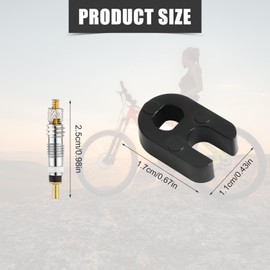 20pcs Valve Core for Presta, Tubeless Valve Core Bike Replacement & Valve Core Dismantle Tool Brass Bicycle Valve Core for Tubeless Road MTB Bike Tires