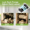 SDRZJX 2PCS Dishwasher Lower Rack Holders Rack Fixing Clips Tine