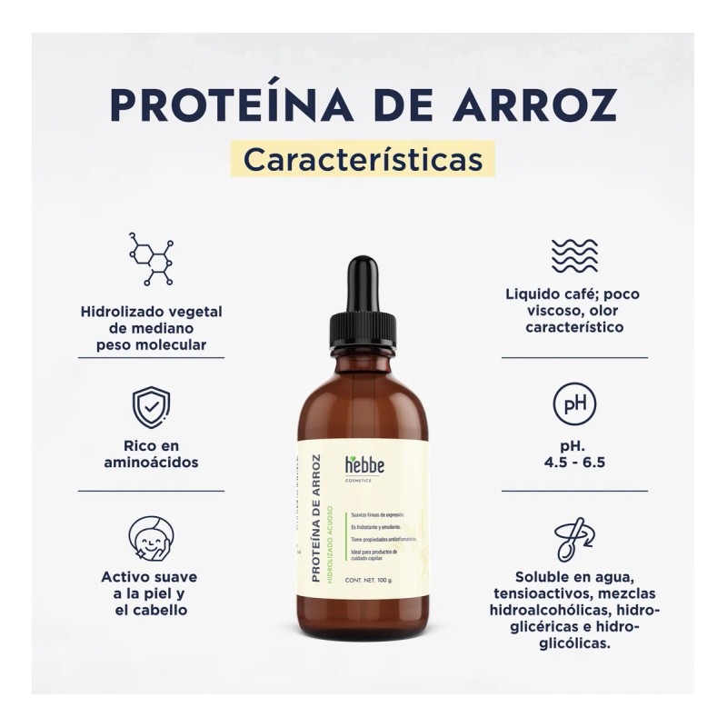 Proteína De Arroz Hidrolizada (aditivo Cosmético) 100 G