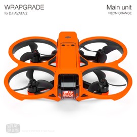 WRAPGRADE Skin Sticker for DJI AVATA 2 (Neon Orange)