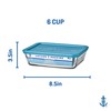 Anchor Hocking SnugFitTM Rectangular Food Storage Containers with Lids (4-Piece,